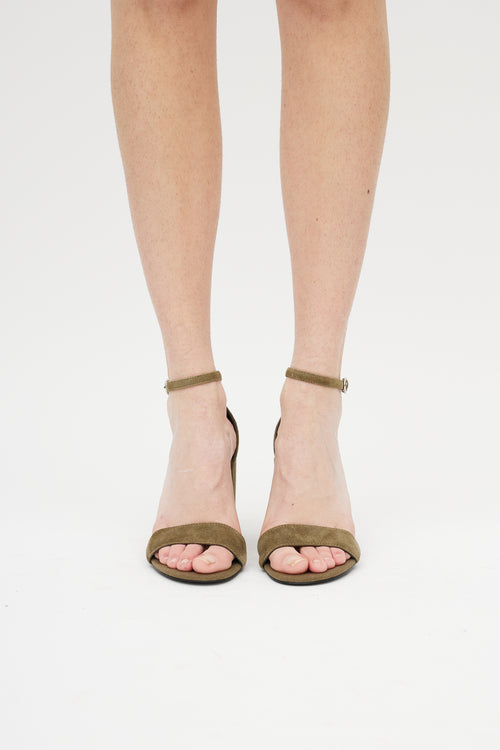 Alexander Wang Green Cut Out Sandal