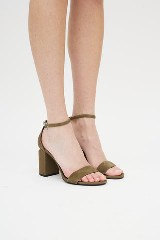 Alexander Wang Green Cut Out Sandal