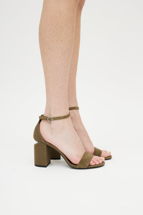 Alexander Wang Green Cut Out Sandal