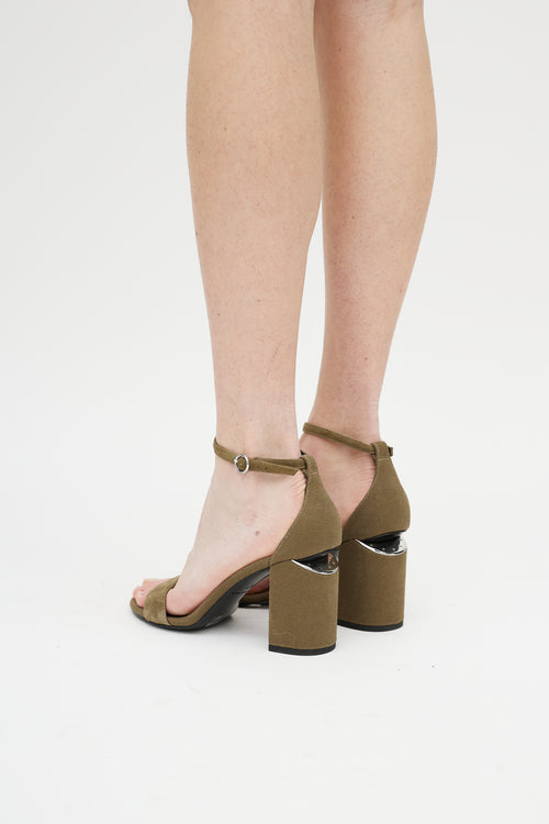 Alexander Wang Green Cut Out Sandal