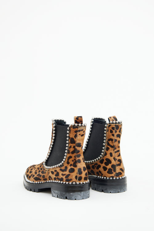 Alexander Wang Print Chelsea Studded Boot