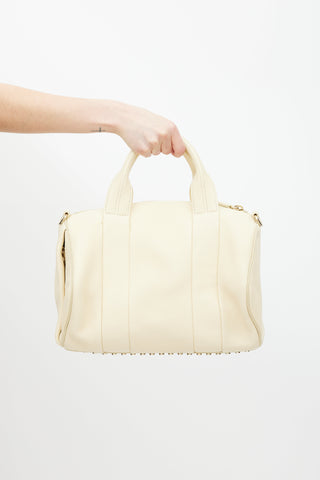 Alexander Wang Light Yellow Rocco Studded Bag