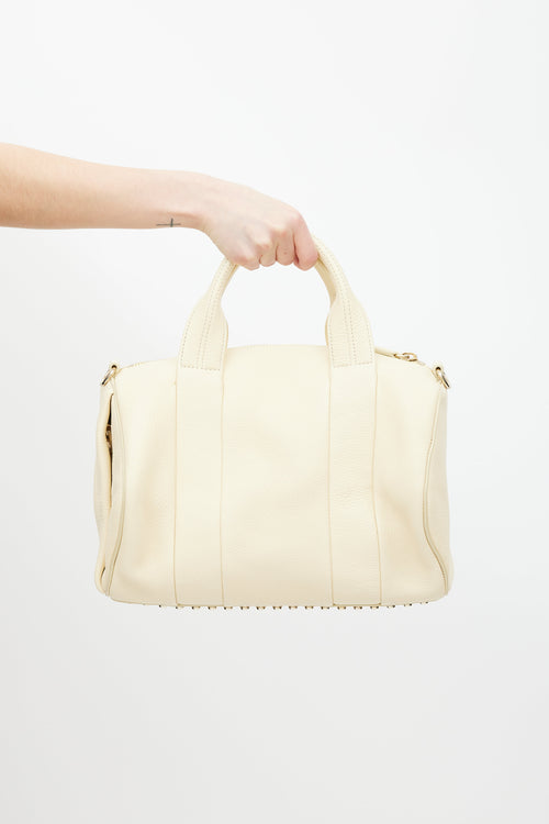 Alexander Wang Light Yellow Rocco Studded Bag