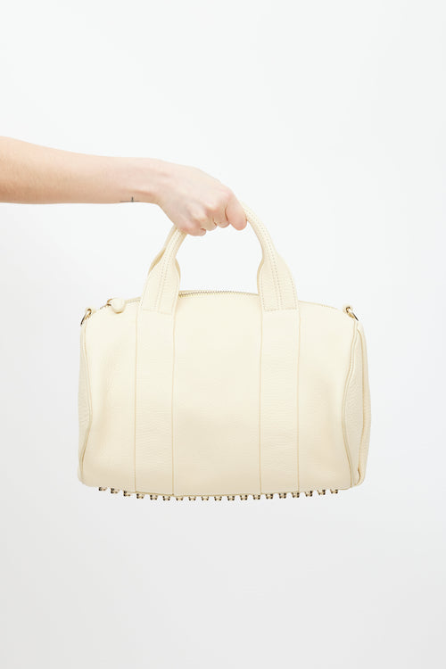 Alexander Wang Light Yellow Rocco Studded Bag