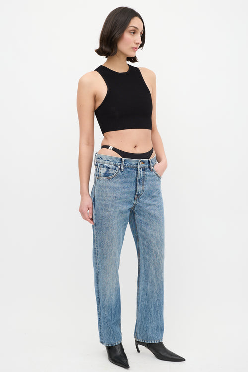 Alexander Wang Medium Wash Bikini Layer Jeans