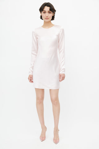 Alexander Wang Pink Silk Backless Dress