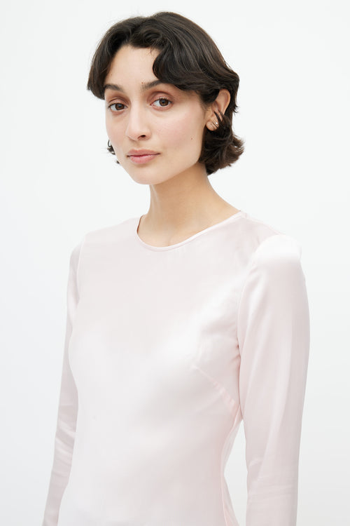 Alexander Wang Pink Silk Backless Dress