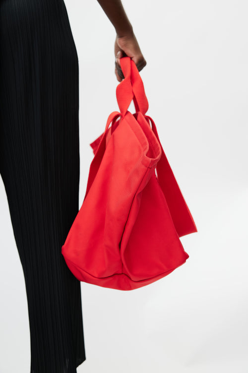 Alexander Wang Red Primal Oversized Tote Bag