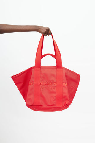 Alexander Wang Red Primal Oversized Tote Bag