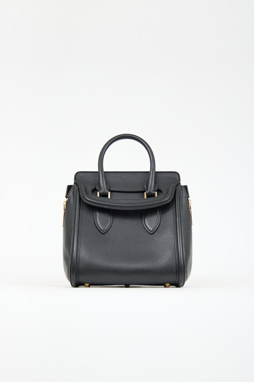 Alexander McQueen Black Leather Heroine Bag