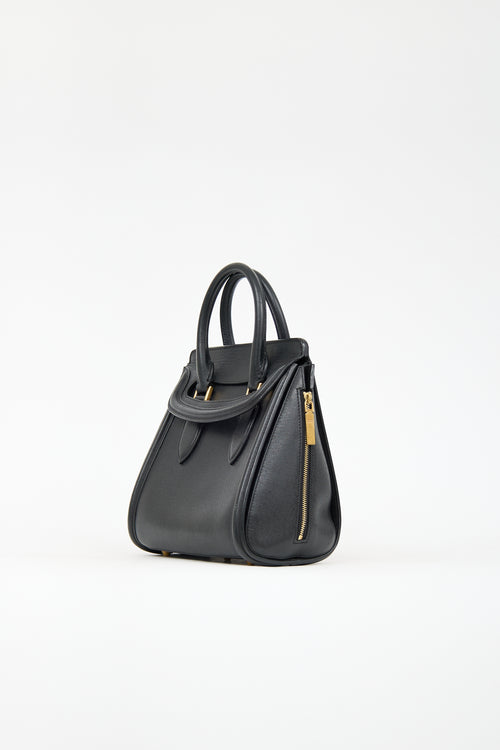 Alexander McQueen Black Leather Heroine Bag