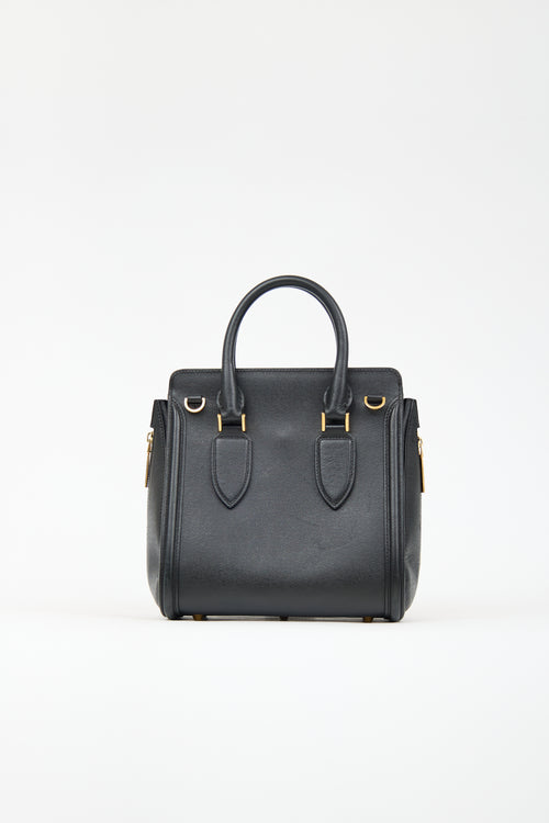 Alexander McQueen Black Leather Heroine Bag