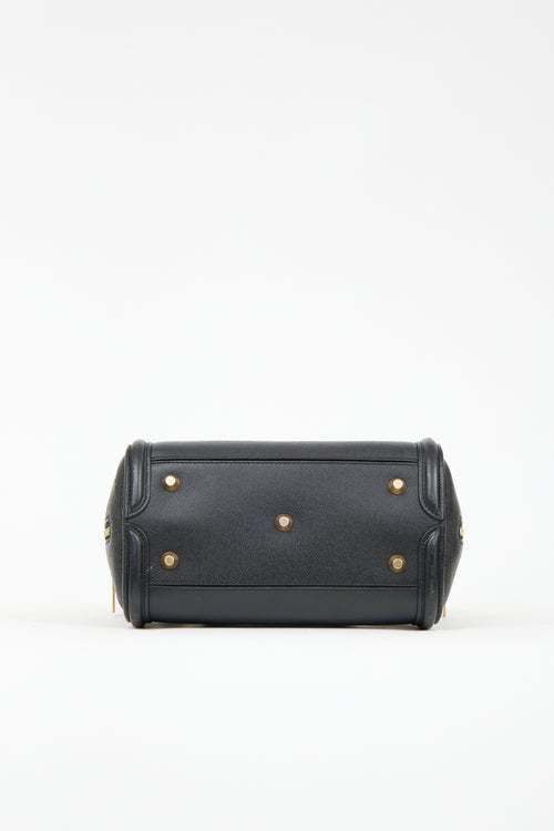 Alexander McQueen Black Leather Heroine Bag