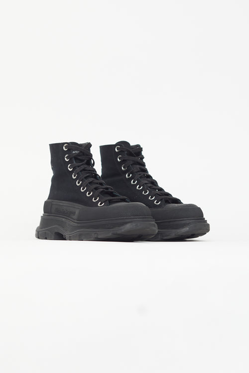 Alexander McQueen Black Chunky High Top Sneaker