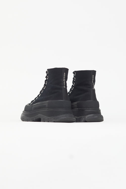 Alexander McQueen Black Chunky High Top Sneaker