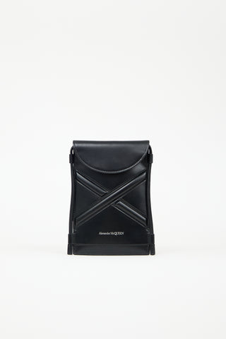 Alexander McQueen Leather The Curve Phone Bag