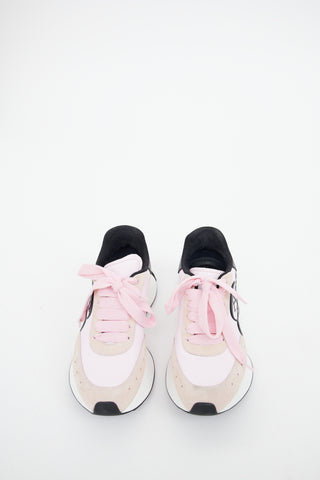 Alexander McQueen Pink 
Black Sprint Sneaker