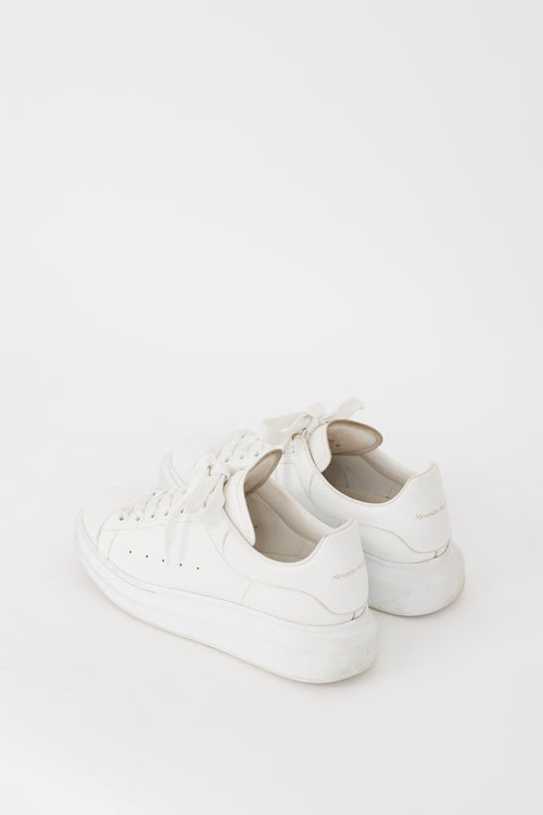 Alexander McQueen White Leather Oversized Sneaker