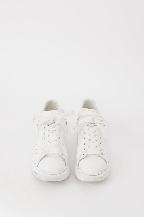 Alexander McQueen White Leather Oversized Sneaker