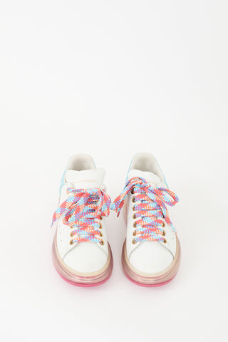 Alexander McQueen White 
Multi Leather Oversized Sneaker