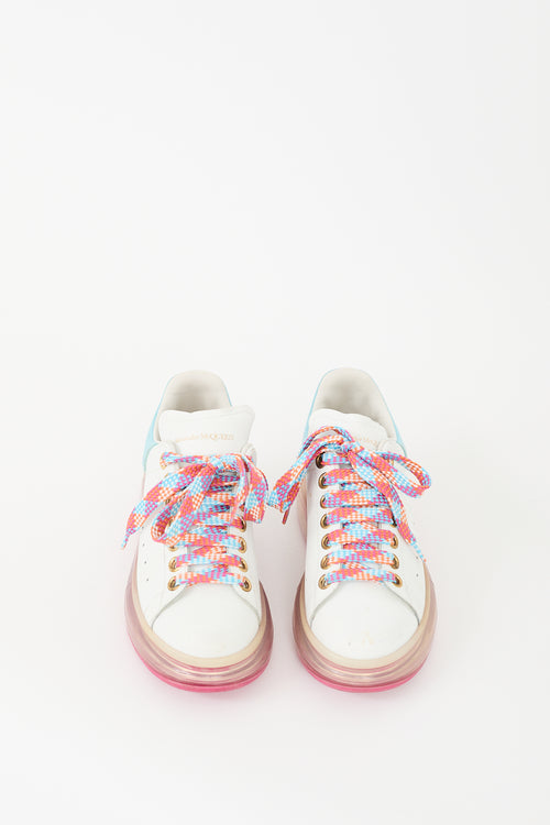 Alexander McQueen White 
Multi Leather Oversized Sneaker