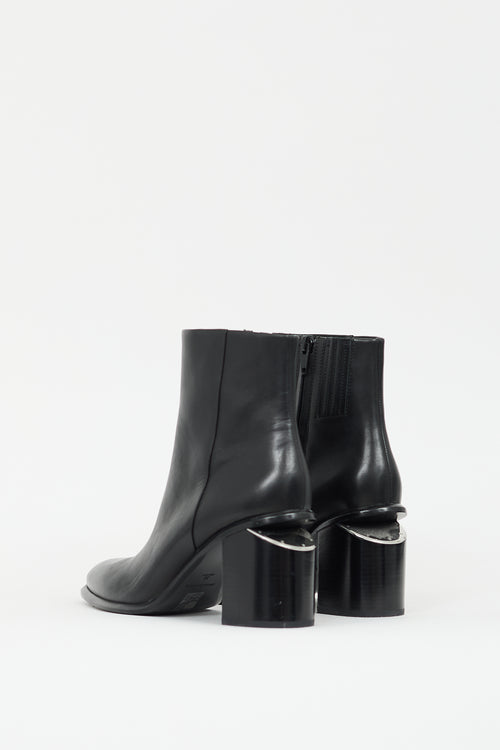 Alexander Wang Black Leather Kori Ankle Boot