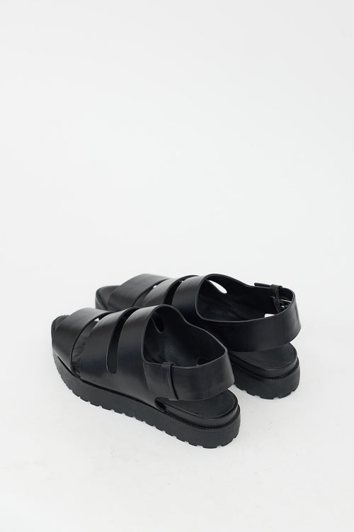 Alexander Wang Black Leather Alisha Sandal