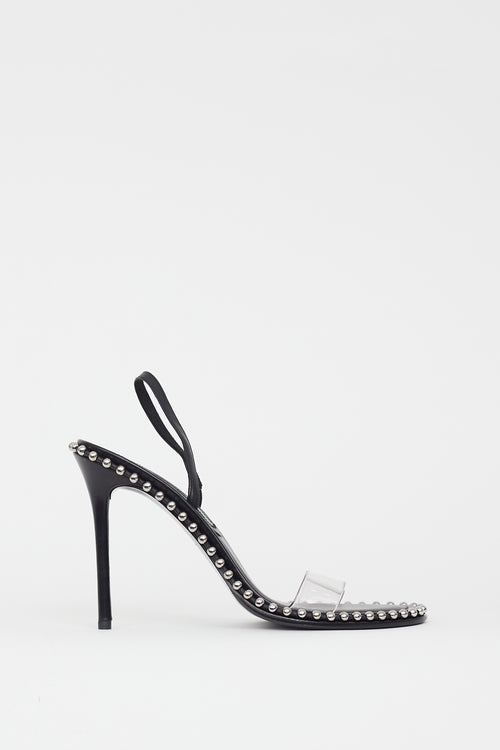 Alexander Wang Black Nova Studded Heel