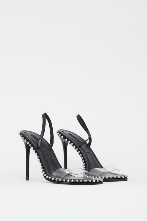 Alexander Wang Black Nova Studded Heel