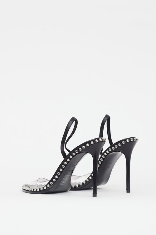 Alexander Wang Black Nova Studded Heel