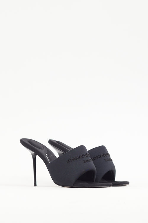 Alexander Wang Black Padded Sienna Mule