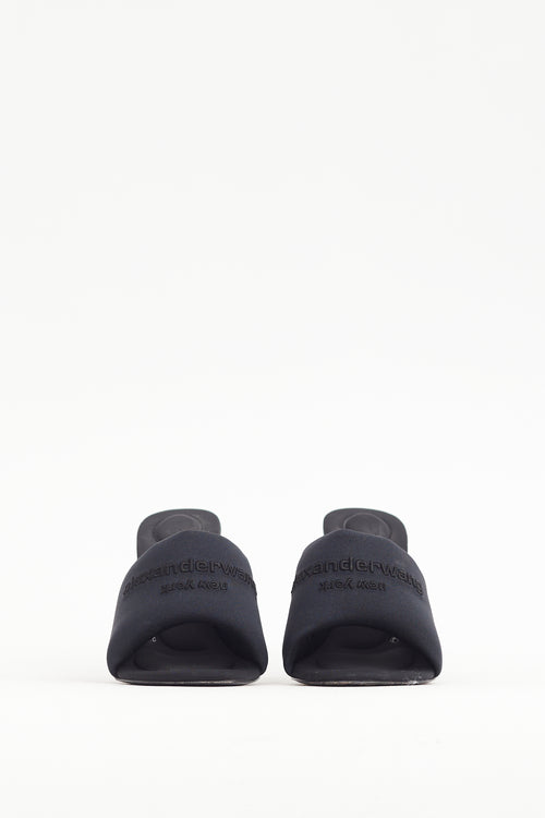 Alexander Wang Black Padded Sienna Mule