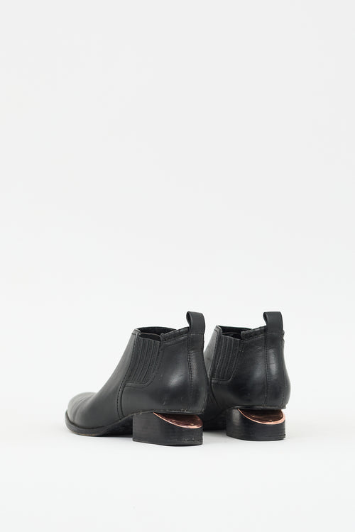 Alexander Wang Black Leather Kori Ankle Boot