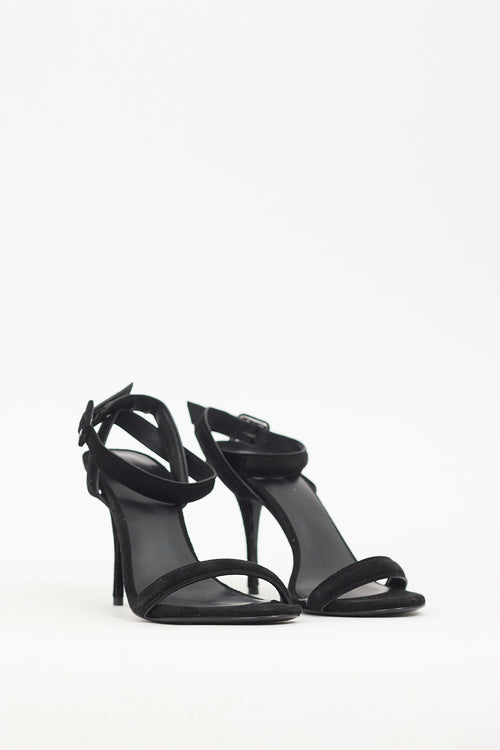 Alexander Wang Black Suede Strappy Heel