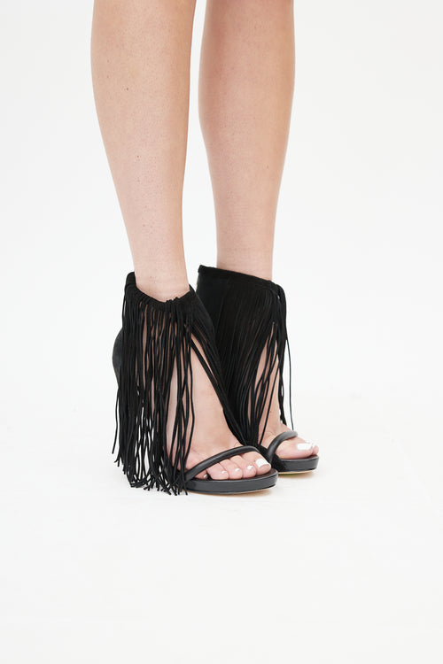 Alexander Wang Black Suede Fringe D
Orsay Heel