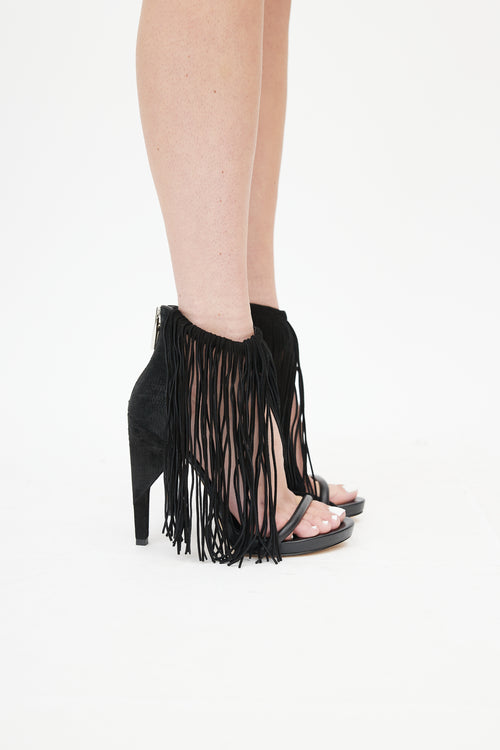 Alexander Wang Black Suede Fringe D
Orsay Heel