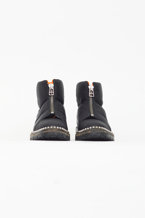 Alexander Wang Black Studded Cooper Ankle Boot