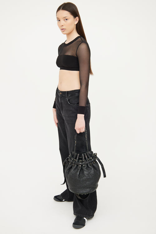 Alexander Wang Black Diego Bucket Bag