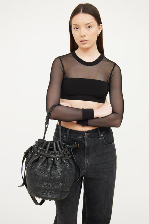 Alexander Wang Black Diego Bucket Bag