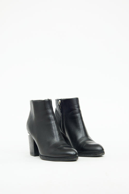 Alexander Wang Black 
Silver Tone Gabi Bootie