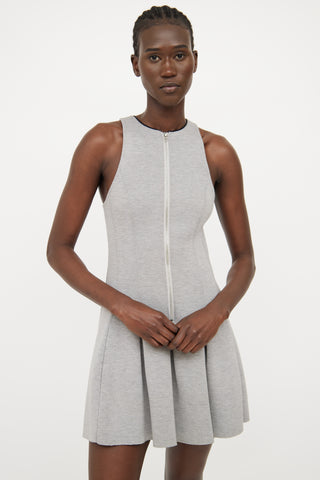 T by Alexander Wang Grey Neoprene Sleeveless Dress