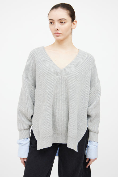 Alexander Wang Grey 
Blue Sweater