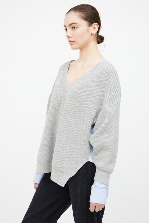 Alexander Wang Grey 
Blue Sweater