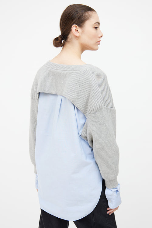 Alexander Wang Grey 
Blue Sweater