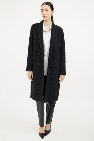 T by Alexander Wang Black Wool Pea Coat