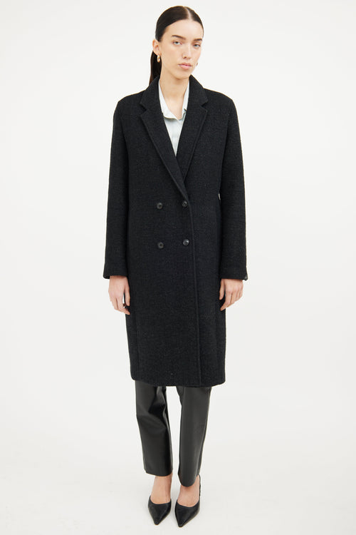 T by Alexander Wang Black Wool Pea Coat