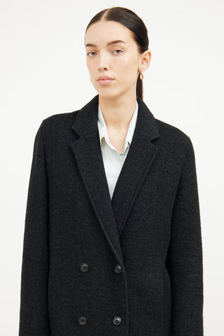 T by Alexander Wang Black Wool Pea Coat