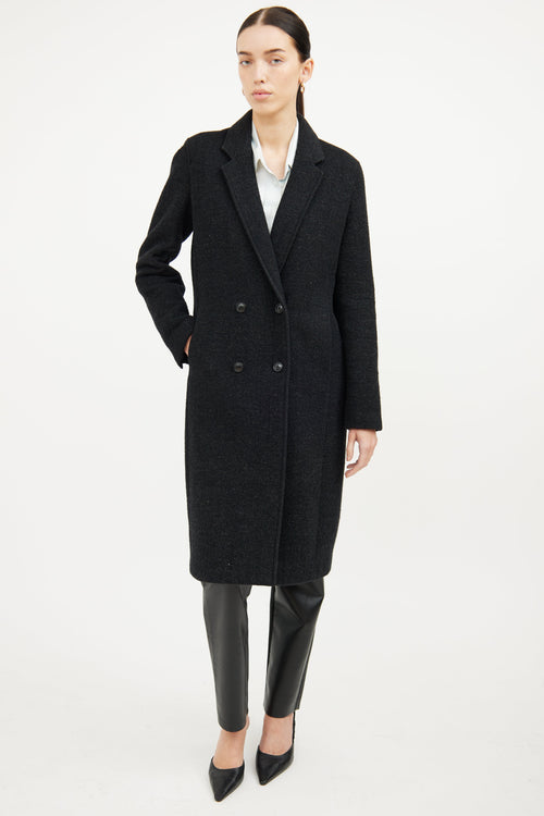 T by Alexander Wang Black Wool Pea Coat