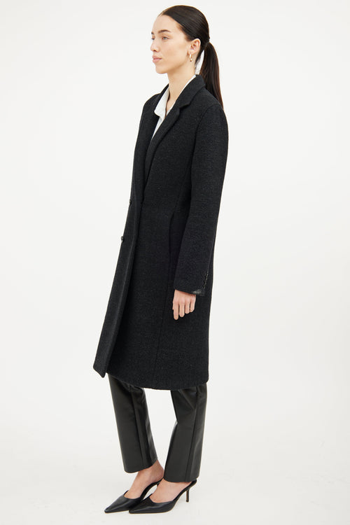 T by Alexander Wang Black Wool Pea Coat