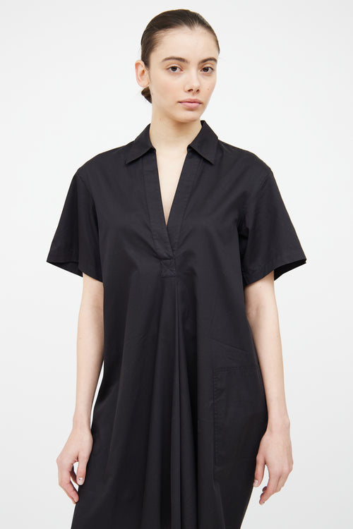 T by Alexander Wang Black V Neck Dress